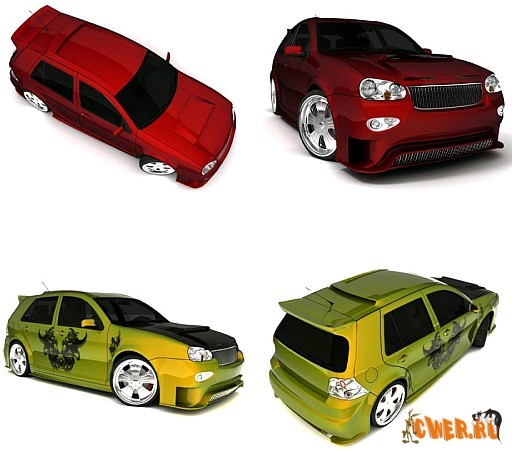 Volkswagen Golf 4 3D Model