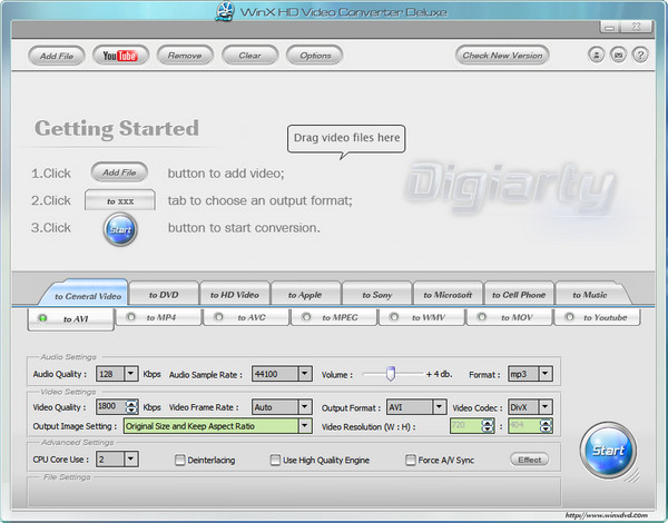 WinX HD Video Converter Deluxe
