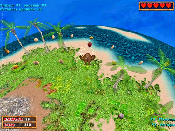 Пакман 3D. Приключения сладкоежки