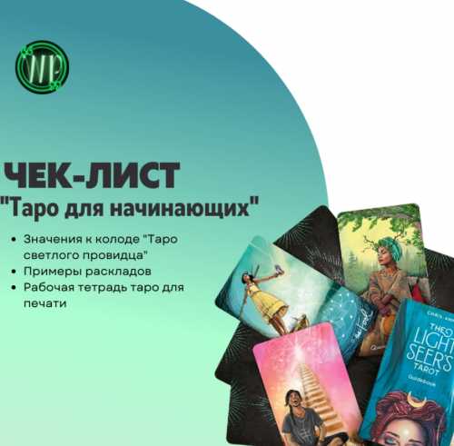 Анна Преображенская. Чек-лист.