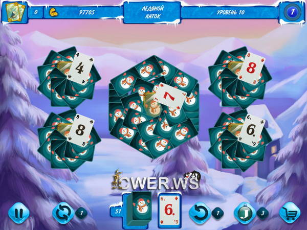 скриншот игры Солитер Джек Мороз. Зимние приключения 2