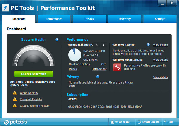PC Tools Performance Toolkit
