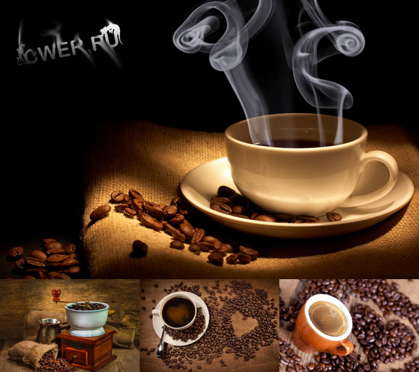Стилизованный кофейный клипарт. Часть 2