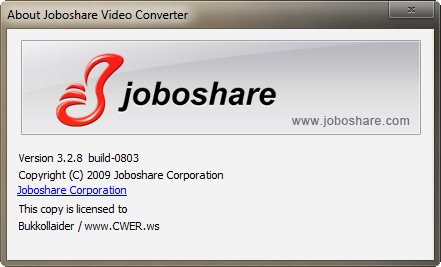 Joboshare Video Converter 3.2.8 Build 0803