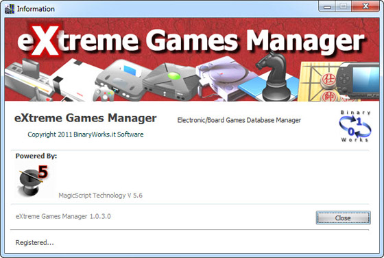 eXtreme Games Manager 1.0.3.0